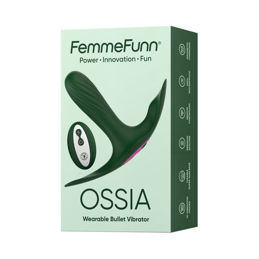 FemmeFunn Ossia Dark Green - Red Garter