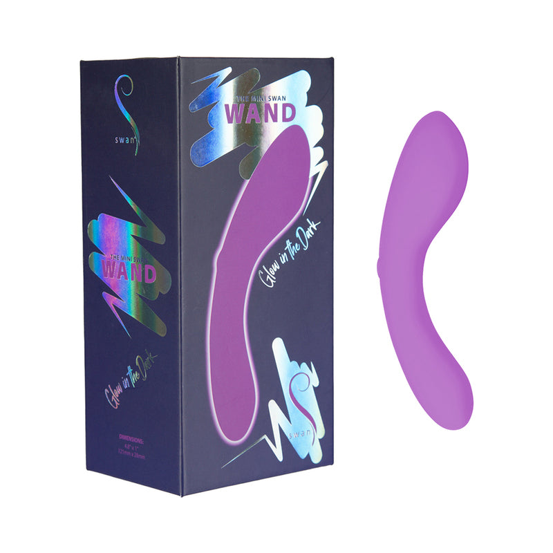 Swan The Mini Swan Wand Glow-in-the-Dark Purple - Red Garter