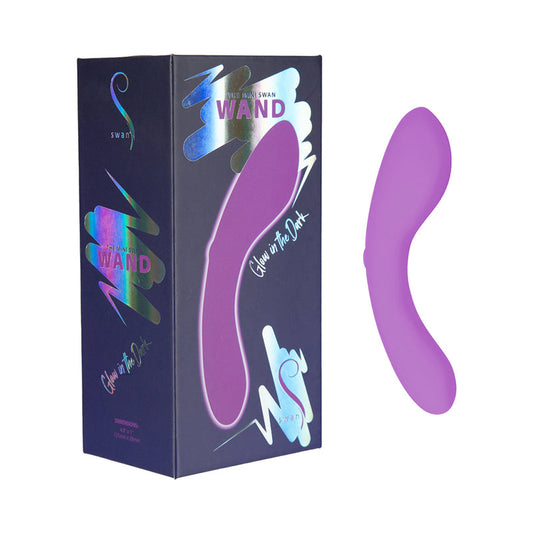 Swan The Mini Swan Wand Glow-in-the-Dark Purple - Red Garter