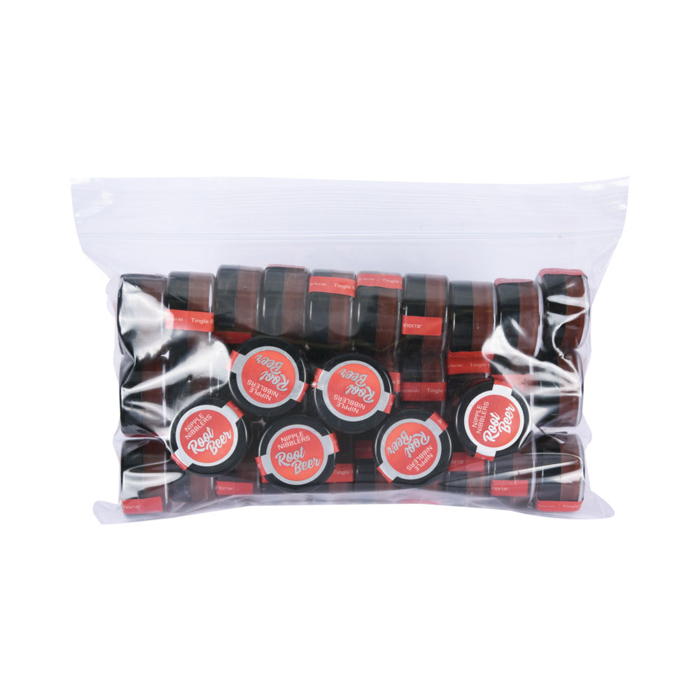 Jelique Nipple Nibbler Cool Tingle Balm 3g Root Beer Bulk Bag 36pc - Red Garter
