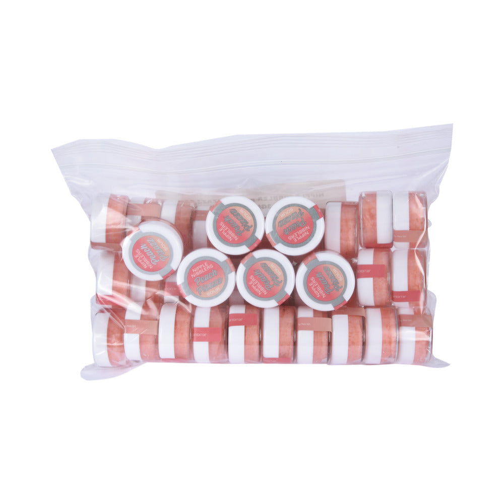 Jelique Nipple Nibbler Sour Pleasure Balm 3g Peach Pizazz Bulk Bag 36c - Red Garter