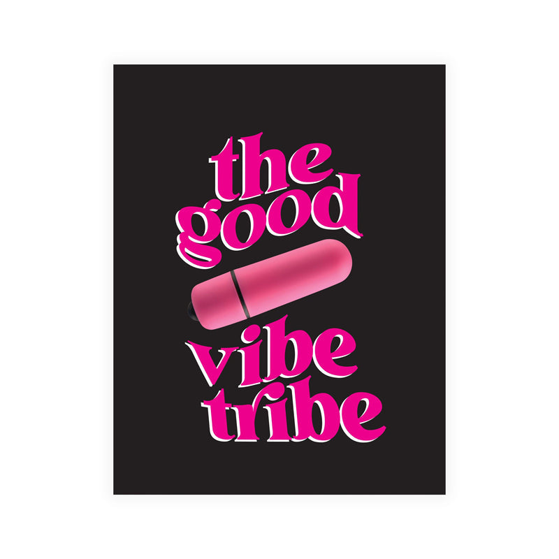 Naughty Vibes Good Vibe Tribe Greeting Card - Red Garter