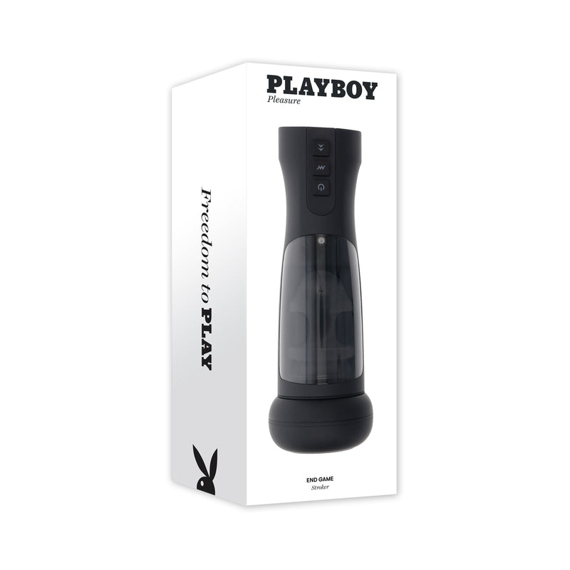 Playboy End Game Rechargeable Stroker - Red Garter