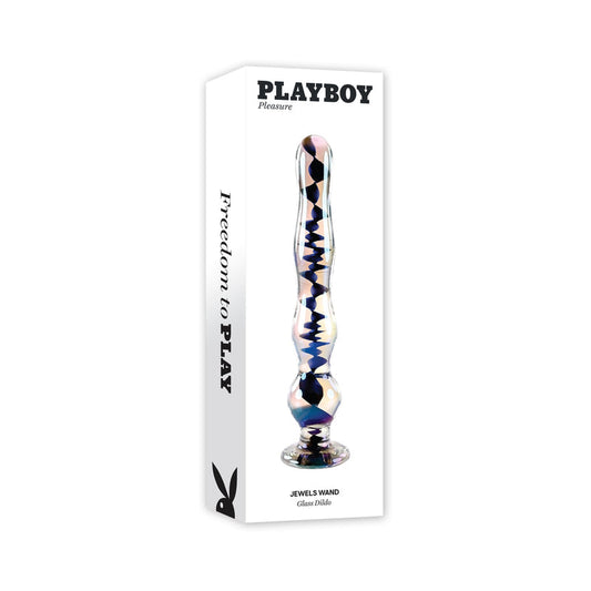 Playboy Jewels Wand Borosilicate Glass Iridescent - Red Garter