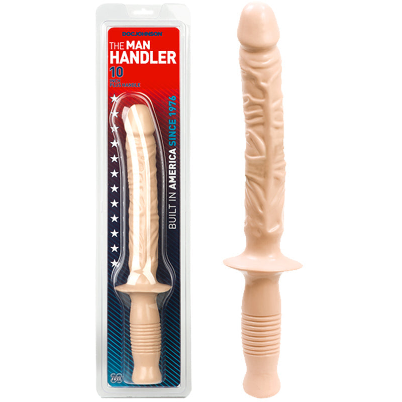 Manhandler: 15in.x 1.25in. (White) - Red Garter