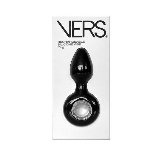 VERS Rechargeable Silicone Plug Vibe - Red Garter
