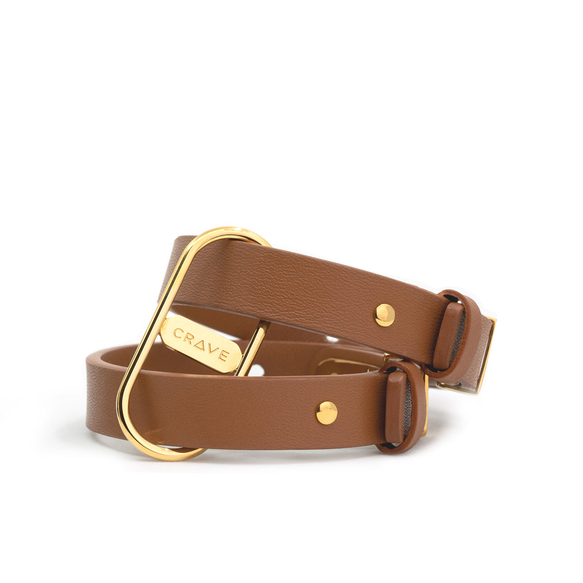 Crave ICON Cuffs Tan/24kt Gold - Red Garter