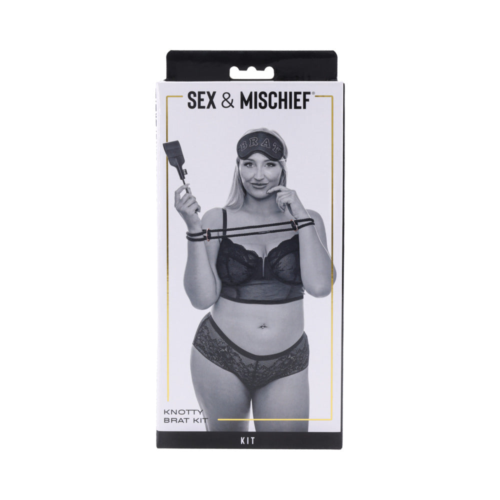 Sportsheets Sex & Mischief Knotty Brat Kit - Red Garter