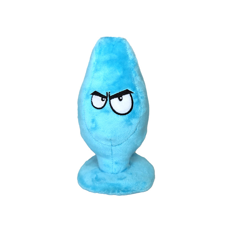 Scruffy Mutt Plug McRuff Butt Plug Blue - Red Garter