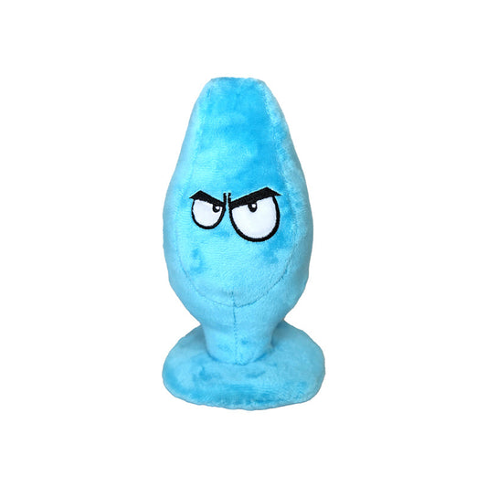 Scruffy Mutt Plug McRuff Butt Plug Blue - Red Garter