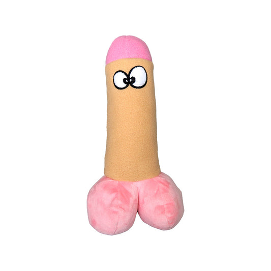 Scruffy Peter Woofington Dildo Pink - Red Garter