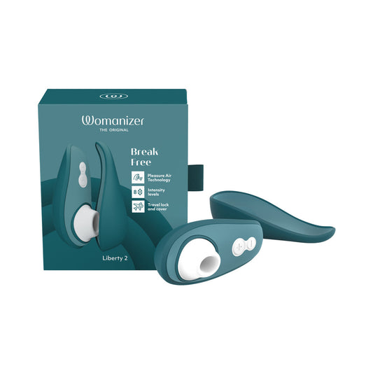 Womanizer Liberty 2 Dark Petrol - Red Garter