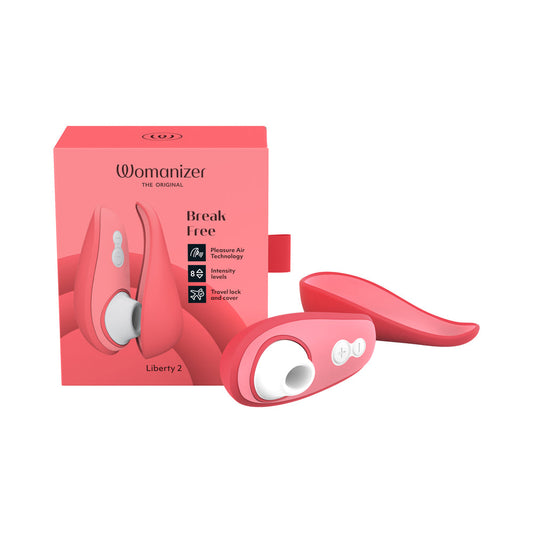 Womanizer Liberty 2 Vibrant Rose - Red Garter