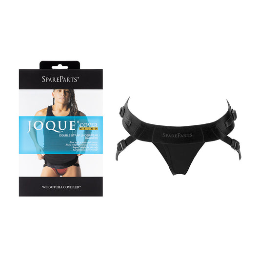 SpareParts Joque Cover Undwr Harness Black (Double Strap) Size A Nylon - Red Garter