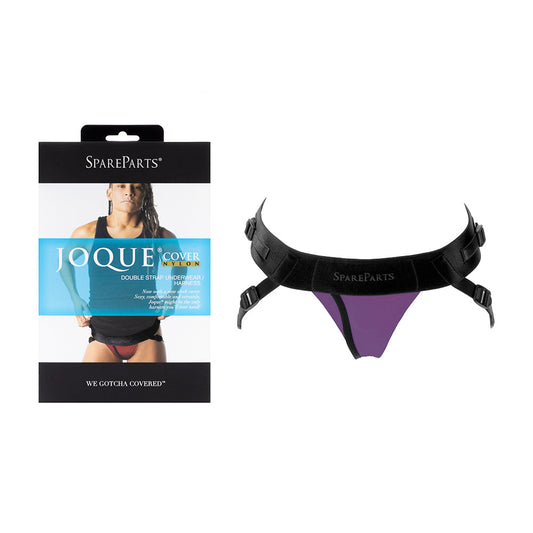 SpareParts Joque Cover Underwr Harness Purple (Double Strap) Size A Nylon - Red Garter