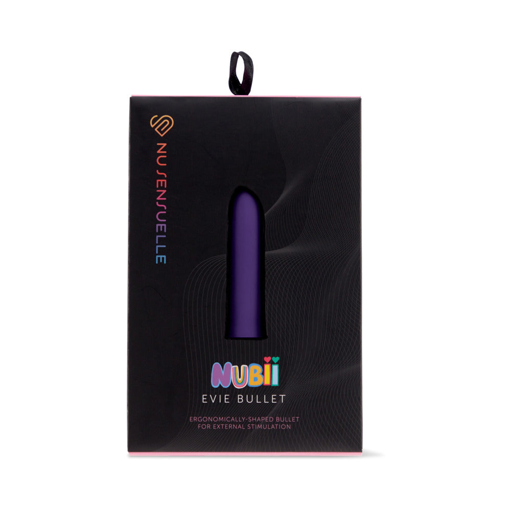 Nu Sensuelle Evie Nubii Slanted Tip Bullet Purple - Red Garter