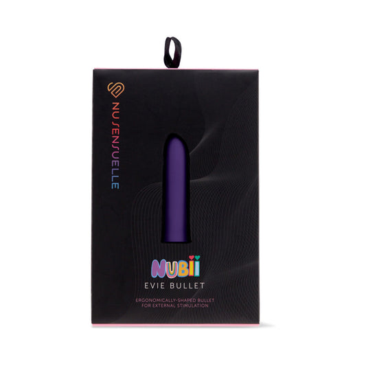 Nu Sensuelle Evie Nubii Slanted Tip Bullet Purple - Red Garter