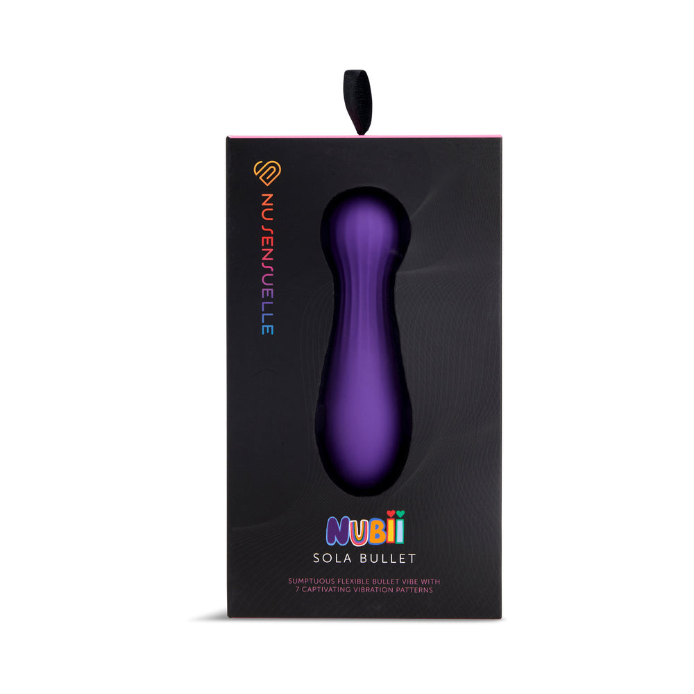 Nu Sensuelle Sola Nubii Flexible Bullet Purple - Red Garter