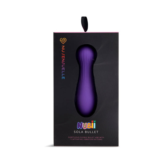 Nu Sensuelle Sola Nubii Flexible Bullet Purple - Red Garter