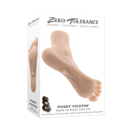Zero Tolerance Pussy Footin Masturbator TPE Light - Red Garter