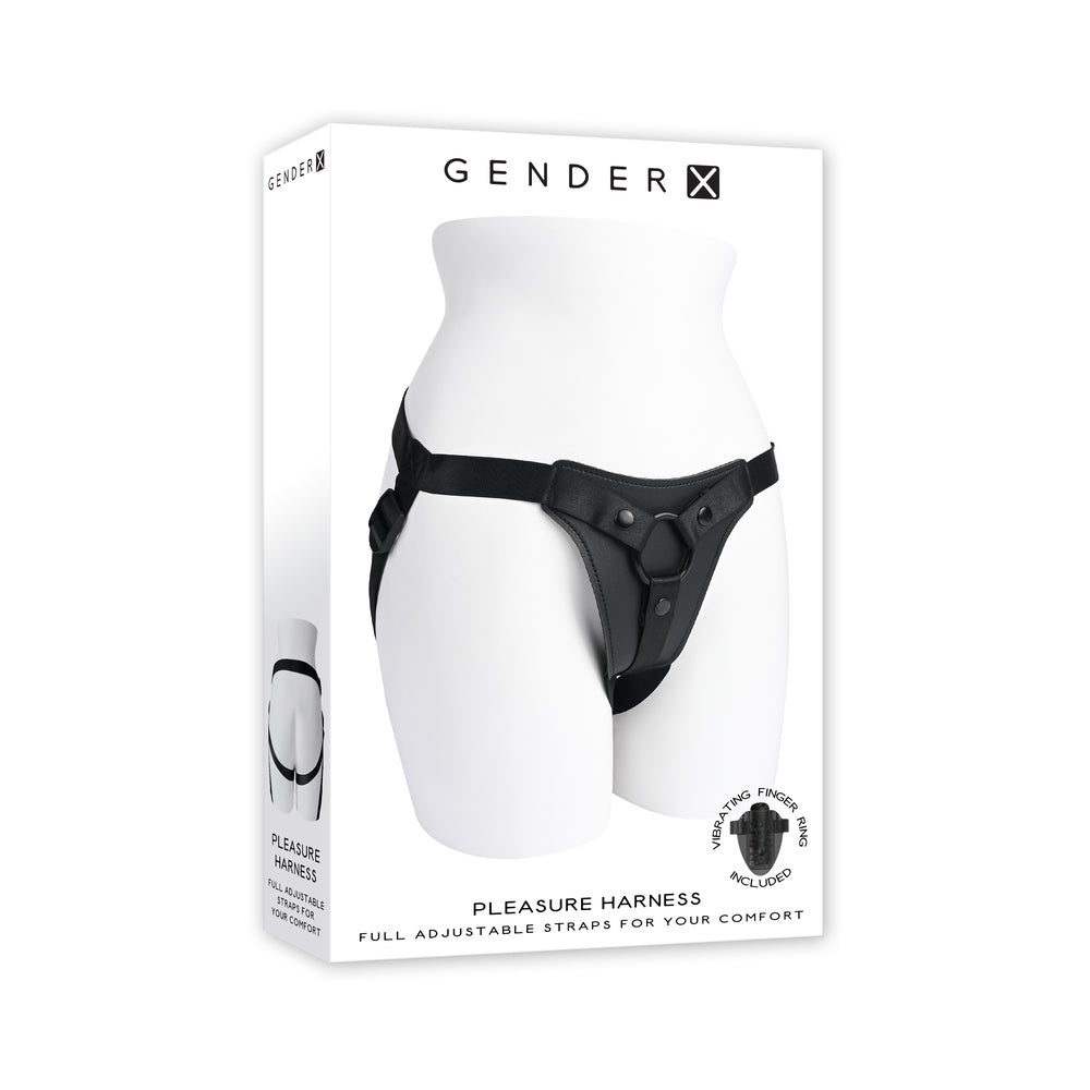 Gender X Pleasure Harness - Red Garter