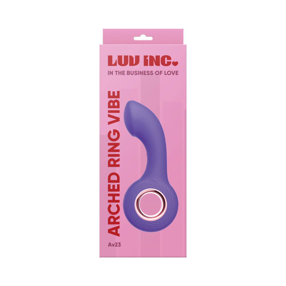 Luv Inc Av23: Arched Ring Vibe Purple - Red Garter