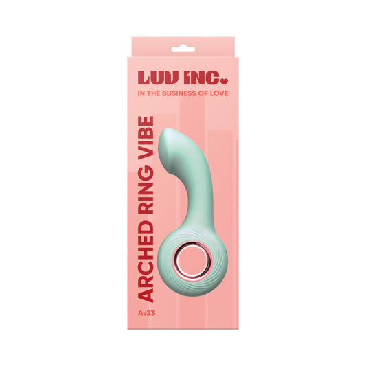 Luv Inc Av23: Arched Ring Vibe Green - Red Garter