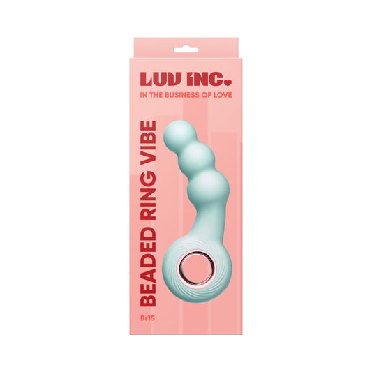 Luv Inc Br15: Beaded Ring Vibe Green - Red Garter