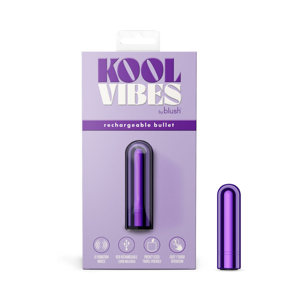 Kool Vibes Rechargeable Mini Bullet Grape - Red Garter