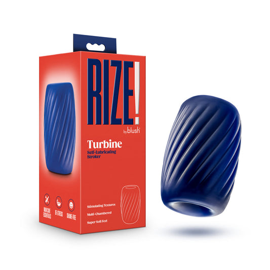 Rize Turbine Self-Lubricating Stroker Blue - Red Garter