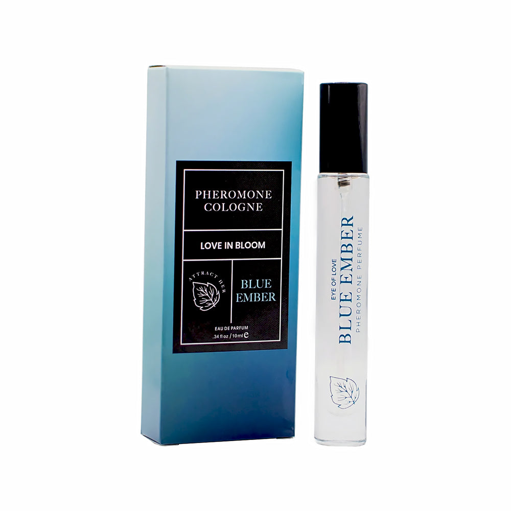 Eye of Love Bloom Attract Her Pheromone Parfum Blue Ember 0.34 oz. - Red Garter