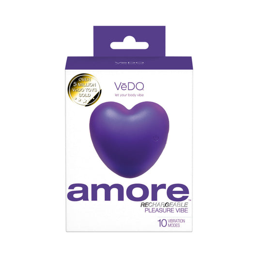 VeDO Amore Rechargeable Pleasure Vibe Purple - Red Garter
