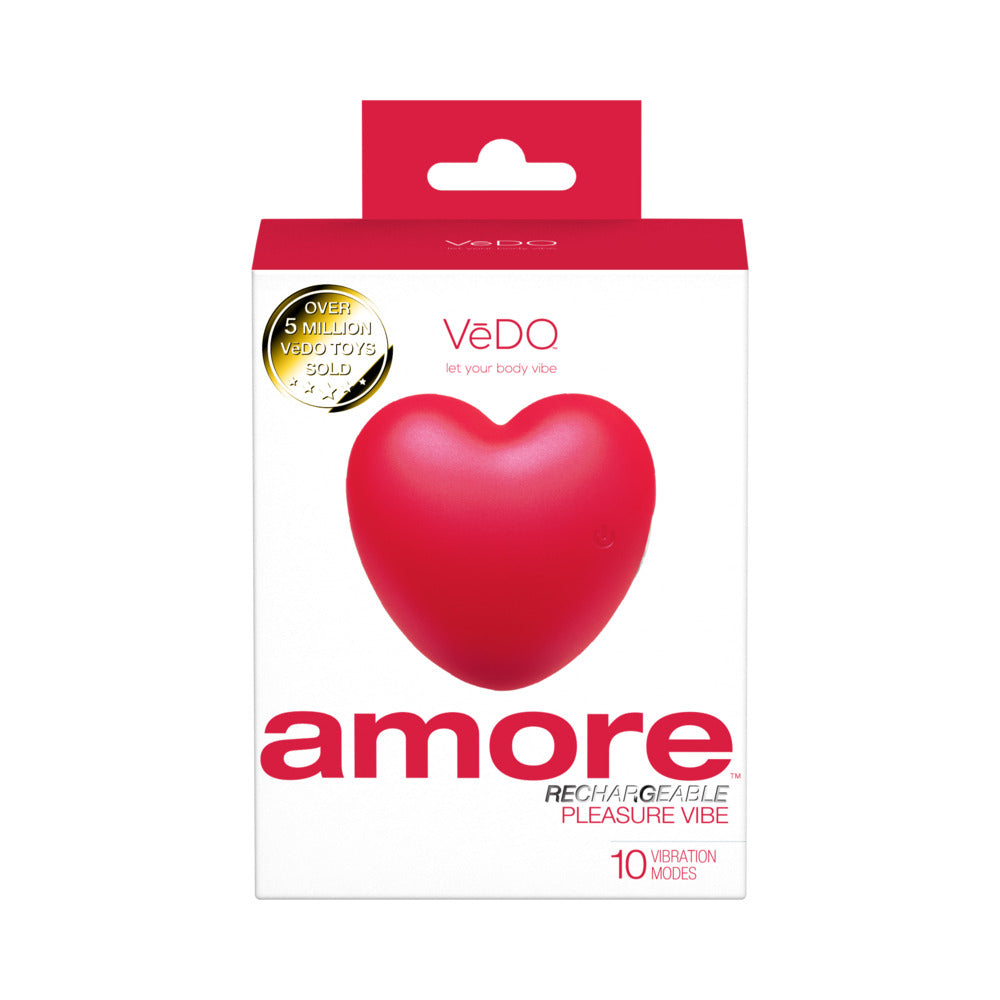 VeDO Amore Rechargeable Pleasure Vibe Red - Red Garter