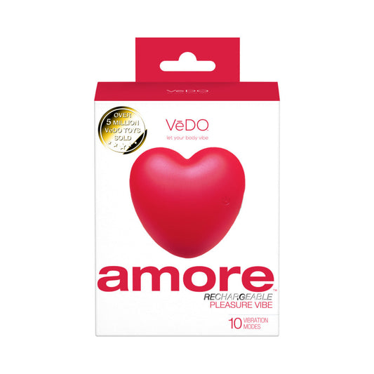VeDO Amore Rechargeable Pleasure Vibe Red - Red Garter