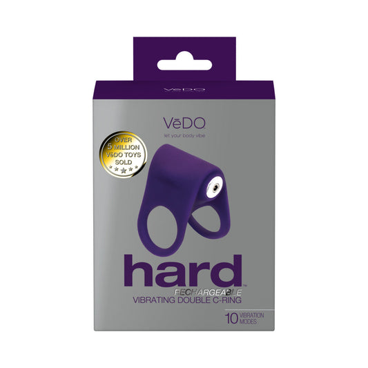 VeDO Hard Rechargeable C-Ring Purple - Red Garter