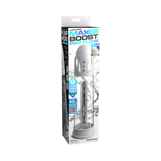 Pump Worx Max Boost Pro Flow White/Clear - Red Garter