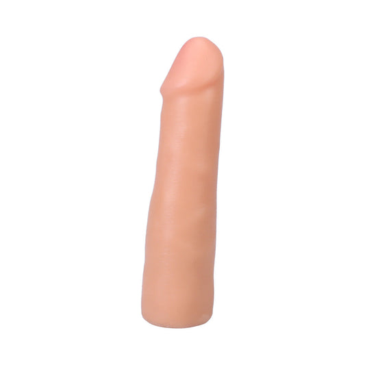 The Realistic Cock 7 in. ULTRASKYN Vac-U-Lock Dildo Vanilla - Red Garter