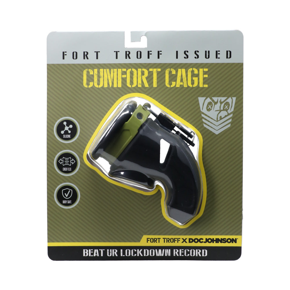 Fort Troff CUMfort Cage Black - Red Garter