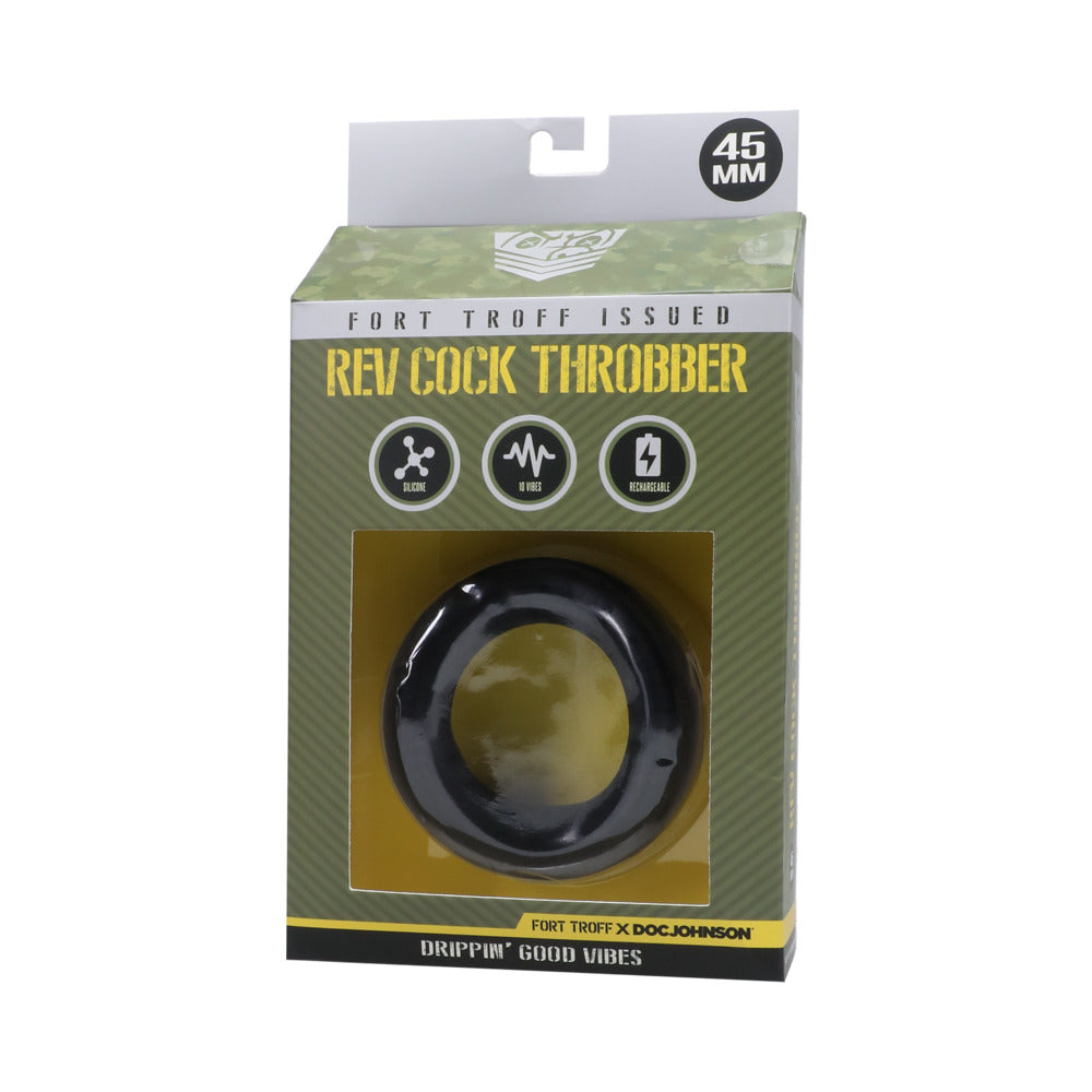 Fort Troff Rev Cock Throbber Black - Red Garter