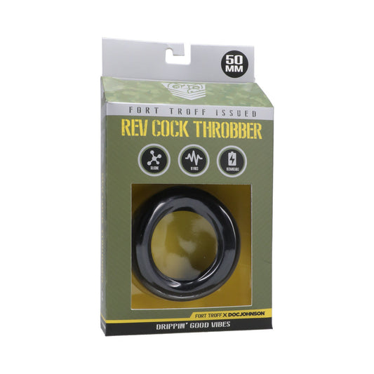 Fort Troff Rev Cock Throbber Large Black - Red Garter
