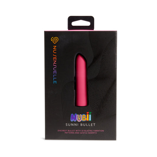 Nu Sensuelle Sunni Nubii Warming Bullet Pink - Red Garter