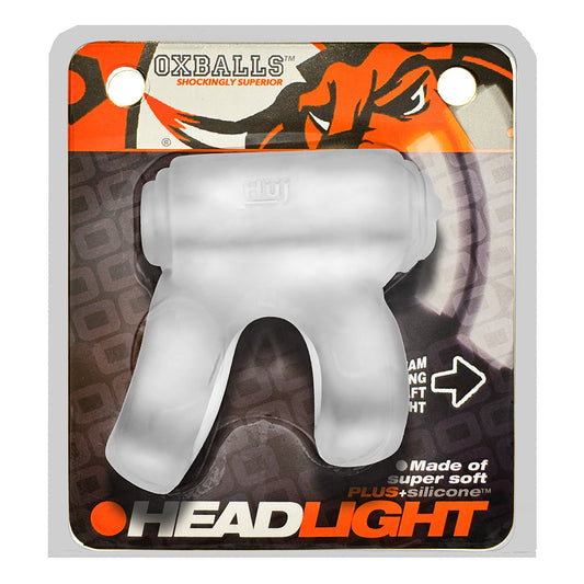 OxBalls Headlight Shaft-Holster Led Clear Ice - Red Garter