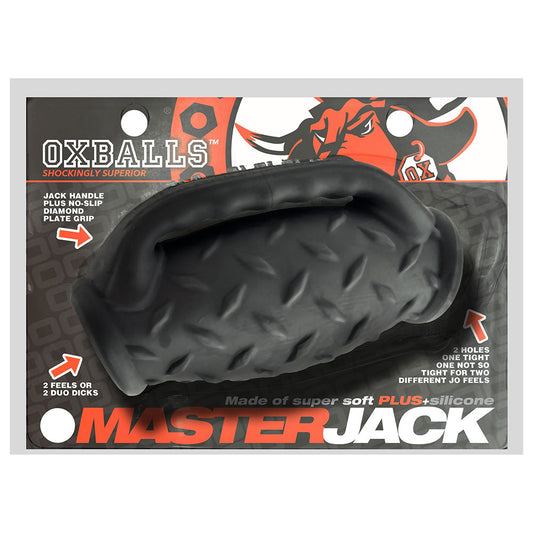 OxBalls Masterjack Double Penetration Jo Black Ice - Red Garter