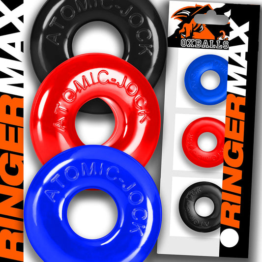 OxBalls Ringer Max 3-Pack Multi - Red Garter
