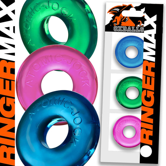 OxBalls Ringer Max 3-Pack Neon - Red Garter