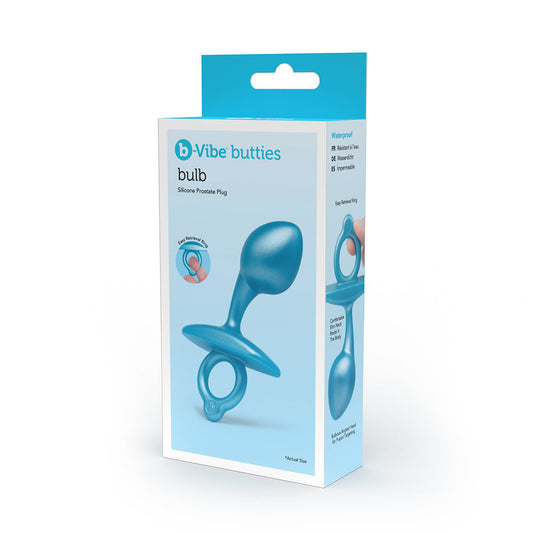b-Vibe Butties Bulb Silicone Prostate Plug - Red Garter