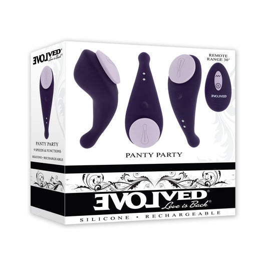 Evolved Panty Party Purple - Red Garter