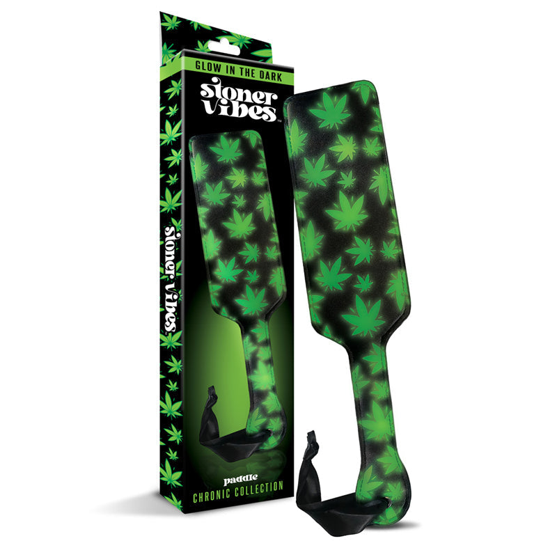 Stoner Vibes Chronic Collection Glow in the Dark Paddle - Red Garter