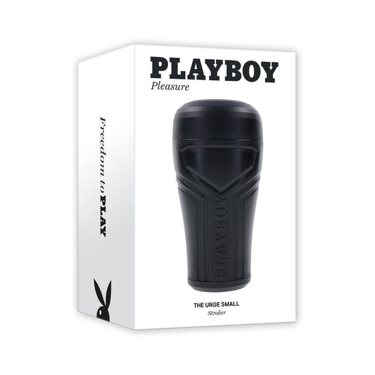 Playboy The Urge Small Stroker Non Vibrating TPE Black - Red Garter