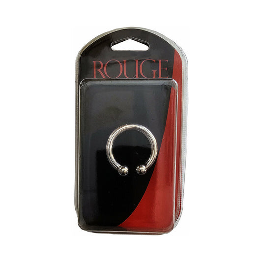 Rouge Stainless Steel Horseshoe Cock Ring (30mm) - Red Garter